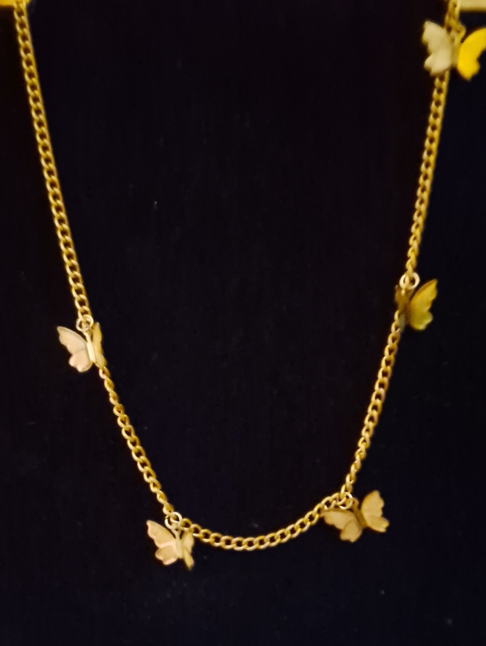 Gold Butterfly Charm Necklace - Women's Jewelry - Picture 1 of 10
